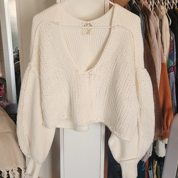 Free people cropped sweater - Picture 4 of 10
